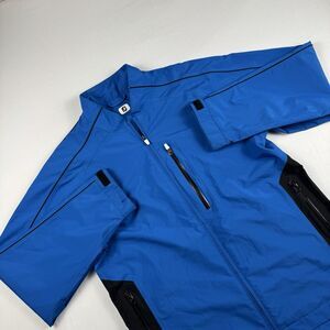 Footjoy Rain Windbreaker Golf Blue Jacket Mens L